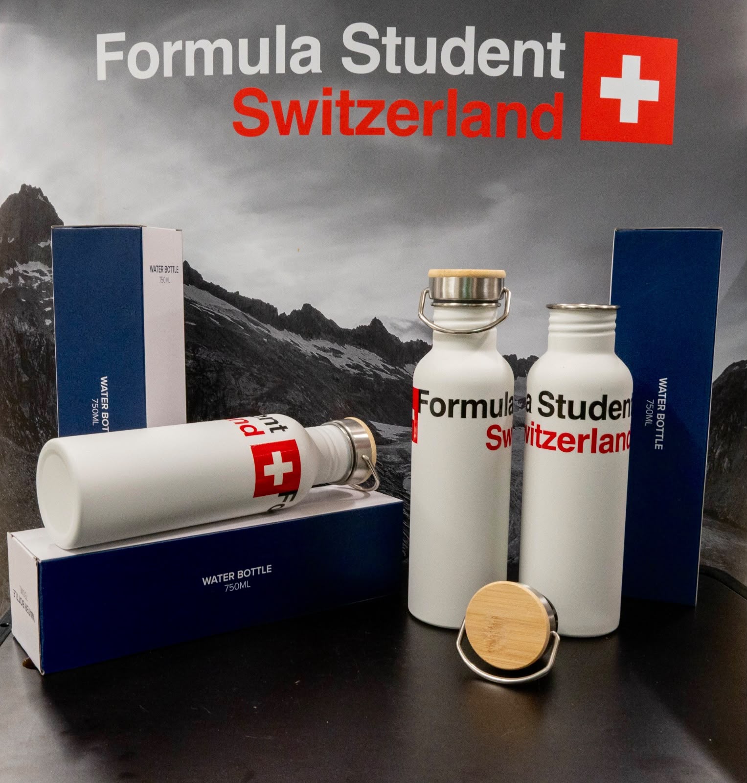 Formula Student Switzerland water bottles